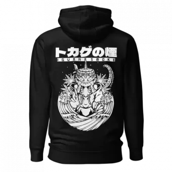 Sudadera negra iguana japon