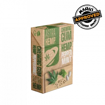 astra hemp peppermint chewing gum
