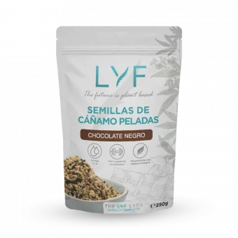 Chocolate hemp seeds bag