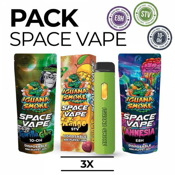 STV Vapers 3 Pack - 10OH - E8H - Space Vape 2ml