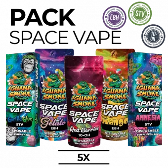 Pack 5 Vapes STV E8H or 10-OH - Space Vape 2ml